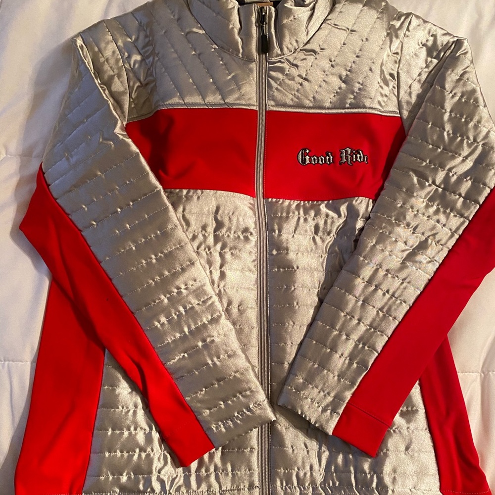 Ladies XL Good Ride Quilted Jacket & Scarf New